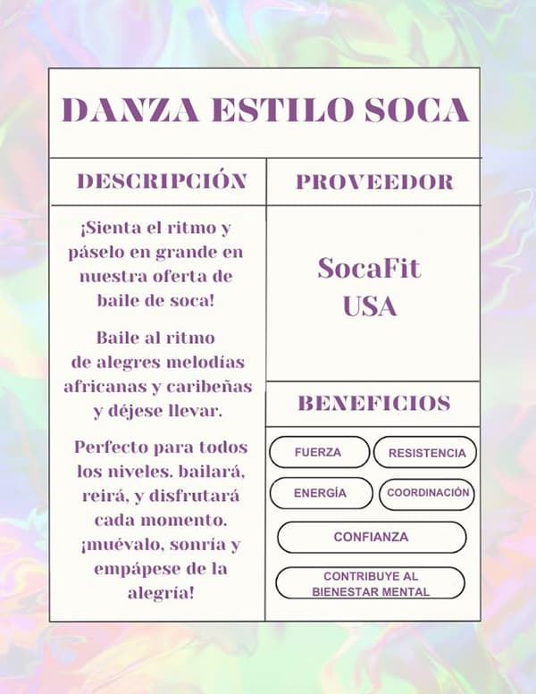 Danza Estilo SOCA 