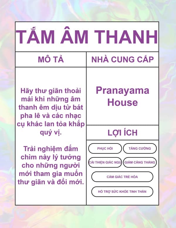 TẮM ÂM THANH