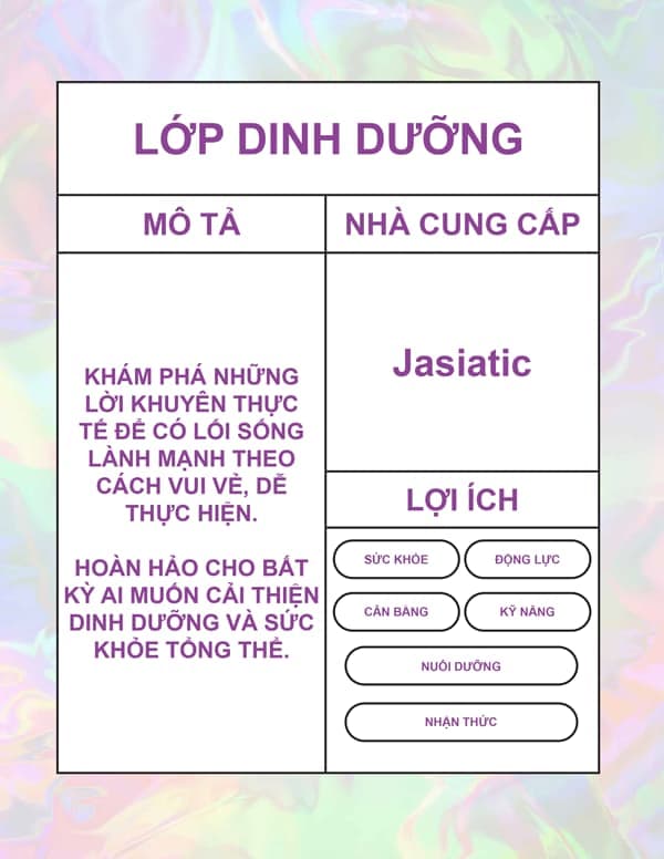 LỚP DINH DƯỠNG
