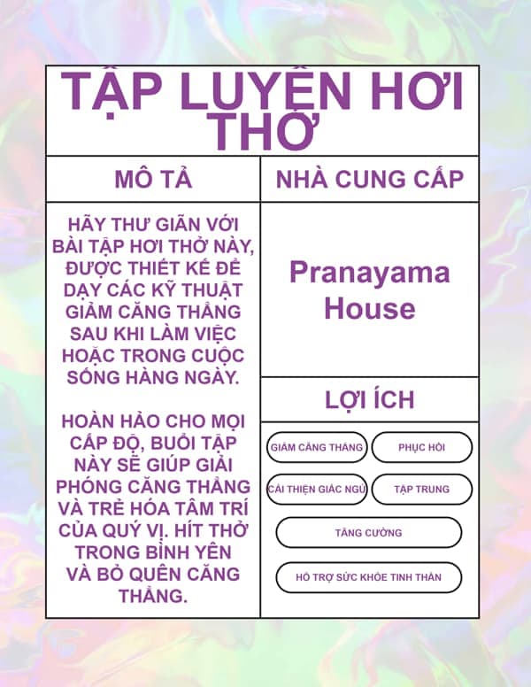 TẬP LUYỆN HƠI THỞ