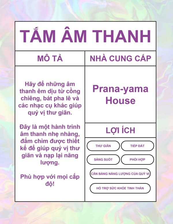 TẮM ÂM THANH